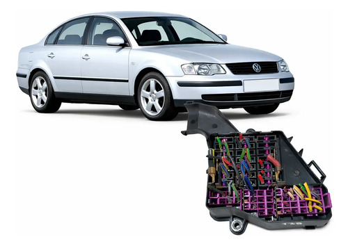 Caixa De Fusivel Volkswagen Passat 1.8 1999/2000 (8d1941824) - Imagem 2