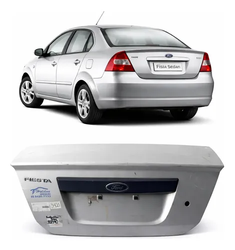 Tampa Traseira Fiesta Sedan 2003 A 2012 Original Usado Cinza