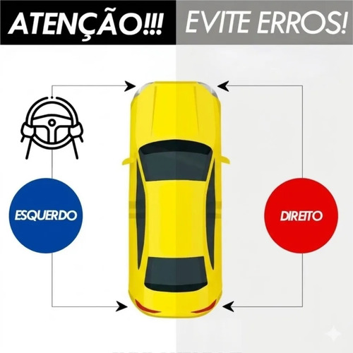 Capa Retrovisor Externo Ld Sem Furo Vectra 2006 A 2011 Preto - Imagem 5