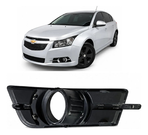 Grade Farol De Milha Cruze 2012 A 2016 Le 95980708 Usado Preto Ambos Lados - Imagem 2