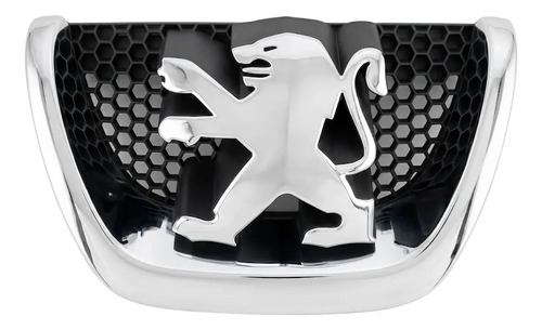 Emblema Dianteiro Peugeot 207 Passion Original 2008 A 2014 Prateado