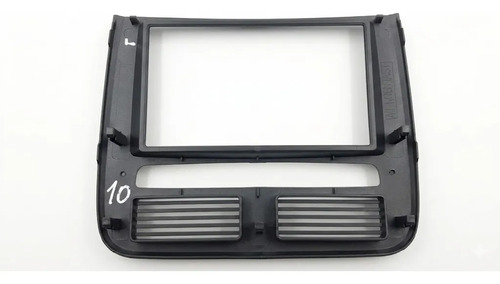 Moldura 2 Din Multimidia Dvd Mp5 Fiat Punto Original 2009 Prateado - Imagem 2