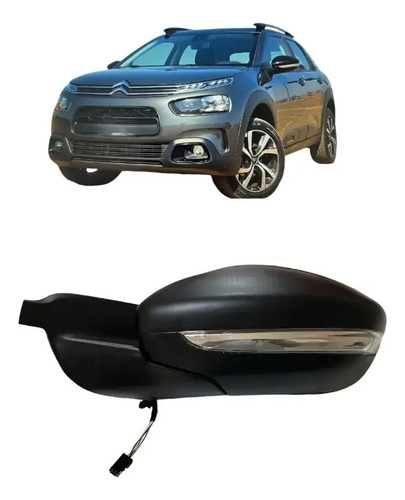 Retrovisor C4 Cactus 2018/2021 Eletrico C/pisca Lado Esquerd - Imagem 1