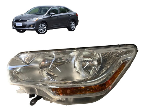 Farol Dianteiro Direito Citroën C4 Lounge 2013 2016 Original Direito/passageiro