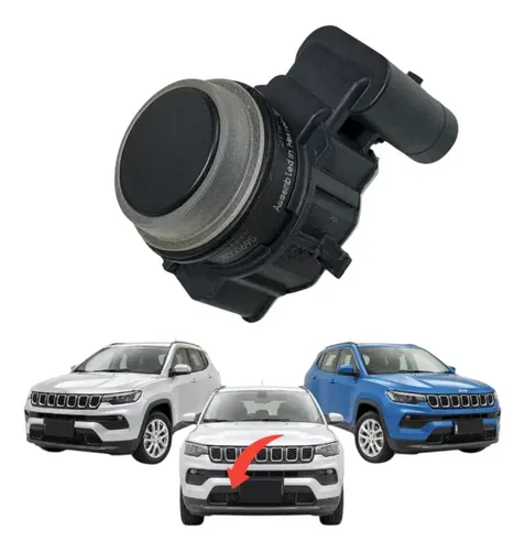 Sensor Estacionamento Dianteiro Jeep Commander Compass Preto - Imagem 2