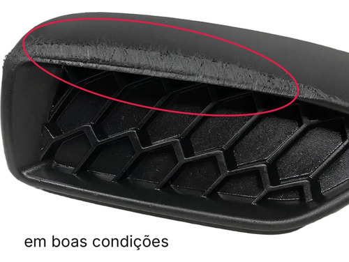 Grade Pára-choque Esquerda Fiat Argo 2017 2022 Original Preto Fosco - Imagem 4