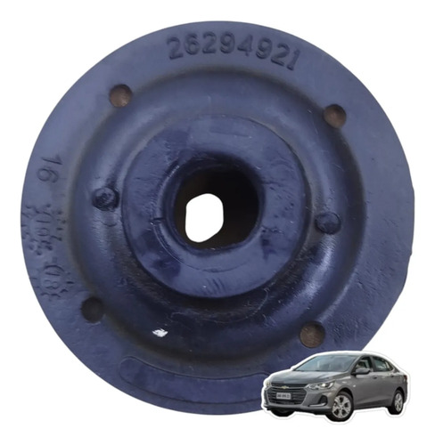 Coxim Inferior Radiador Chevrolet Onix Montana 2022 26294921 Preto - Imagem 4