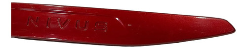 Friso Lateral Porta Traseira Esquerda Nivus 2021 2023 Oem Vermelho - Imagem 4
