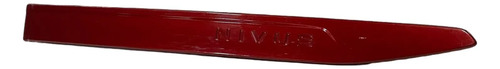 Friso Lateral Porta Traseira Esquerda Nivus 2021 2023 Oem Vermelho - Imagem 6