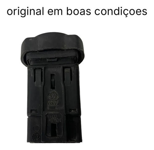 Botão Interruptor Pisca Alerta Renault Sandero Logan 2007 13 Preto - Imagem 2