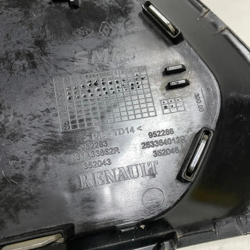 Moldura Farol Milha Esquerdo Renault Sandero 2015 2019 Oem Preto Esquerdo - Imagem 5
