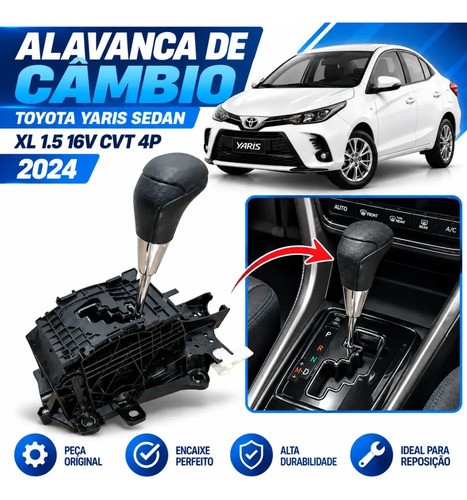 Alavanca Cambio Toyota Yaris Sedan Xl 16v Cvt 4p 2024 - Imagem 5