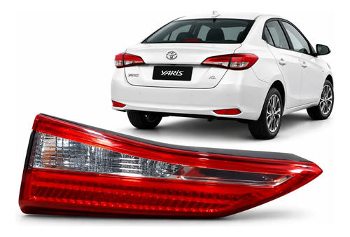 Lanterna Tampa Traseira Direita Toyota Yaris Sedan Xl 2024 Direito/passageiro Vermelho