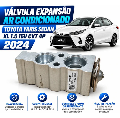 Valvula Expansao Ar Condicionado Toyota Yaris Sedan Xl 2024 - Imagem 3