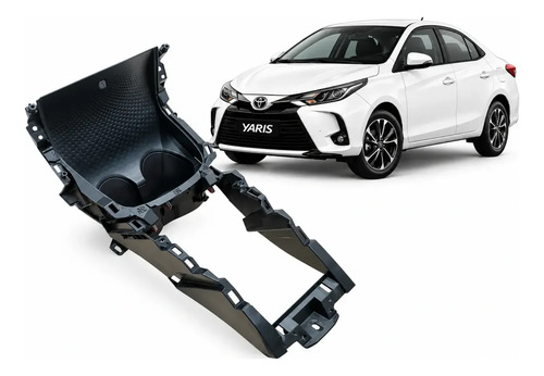 Console Central Porta Copos Toyota Yaris Sedan 2024 Preto