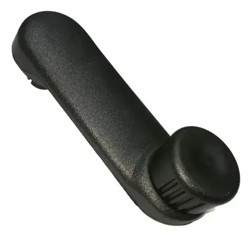 Manivela Abrir Vidro Porta Clio Kangoo Logan Sandero Preto - Imagem 4
