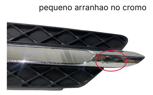 Grade Farol De Milha Esquerdo Mercedes C180 2012 A 2014 Oem Preto Esquerdo - Imagem 2