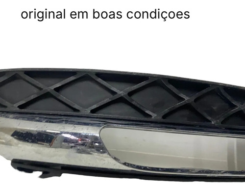 Grade Farol De Milha Esquerdo Mercedes C180 2012 A 2014 Oem Preto Esquerdo - Imagem 3