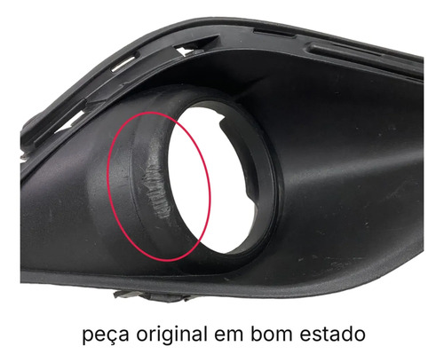 Moldura Farol Milha Direito Outlander 2016 2018 Original Preto Direito - Imagem 2