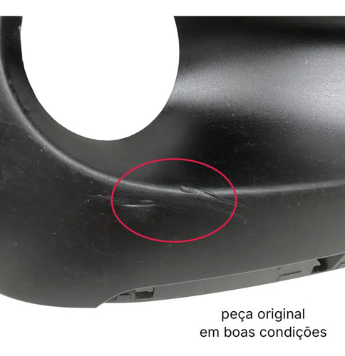 Moldura Farol Milha Direito Peugeot 208 2013 2020 Original Preto Direito - Imagem 2