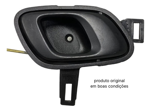 Maçaneta Interna Direita Renault Kwid 2017 2021 Original Preto Dianteira - Imagem 2