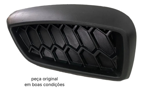 Grade Pára-choque Direita Fiat Argo 2017 2022 Original Preto - Imagem 2