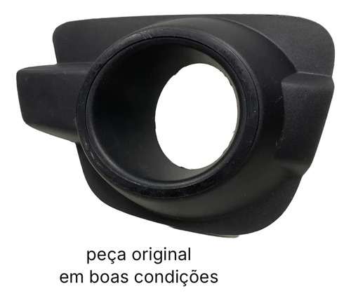 Moldura Farol Milha Esquerdo Renault Kwid 2017 2020 Original Preto Esquerdo - Imagem 2