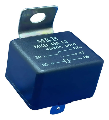 Relé Auxiliar Universal 12v 40a/30a 5 Pinos Mkb - Imagem 3