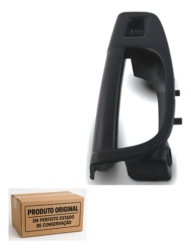 Moldura Puxador Porta Gol Gv Voyage Saveiro G5 G6 G7 D. Dir. Preto - Imagem 3