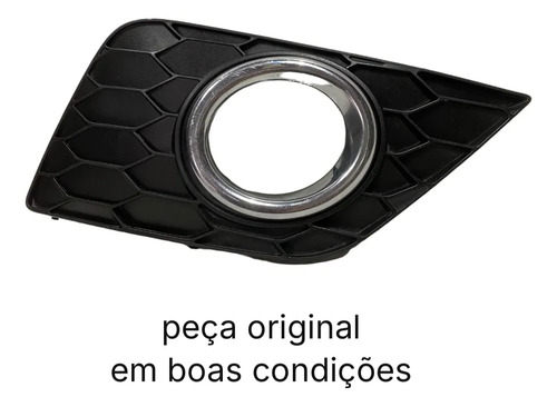 Moldura Farol Milha Direito Sentra 2017 2019 Original Preto Direito - Imagem 2