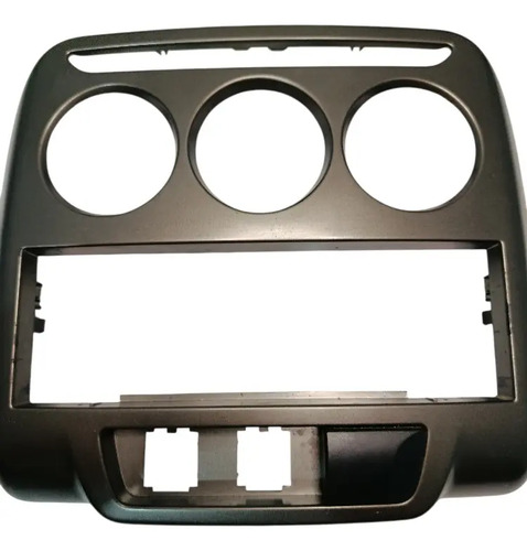Moldura Painel Botão Ar Central Comando Citroen C3  2010 15 Cinza-escuro