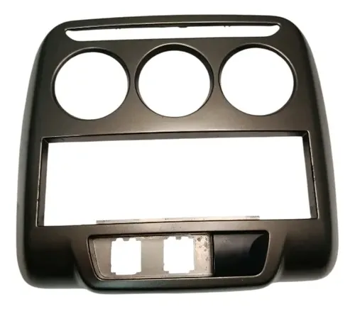 Moldura Painel Botão Ar Central Comando Citroen C3  2010 15 Cinza-escuro - Imagem 5