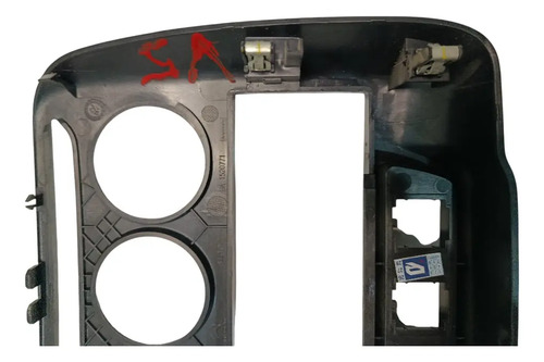 Moldura Painel Botão Ar Central Comando Citroen C3  2010 15 Cinza-escuro - Imagem 6