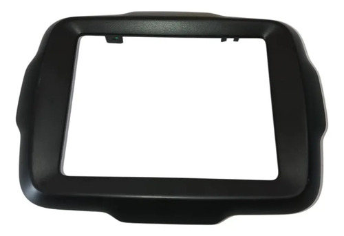 Moldura 2dim Multimidia Jeep Renegade 2016 17 18 19 20 21 22 Preto - Imagem 1