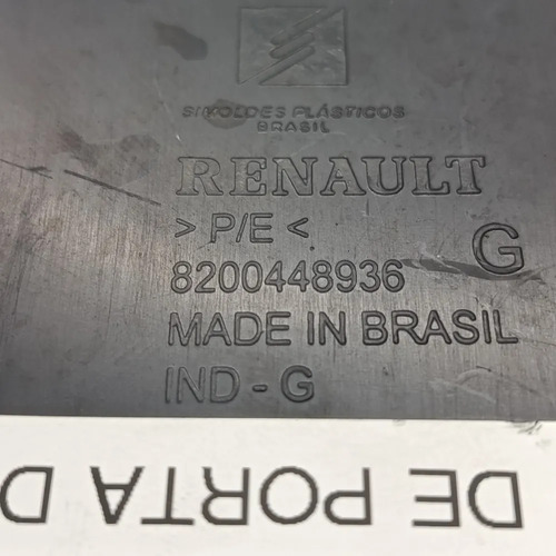 Acabamento Fone Porta Dianteir Direit Renault Clio 2013 14 5 - Imagem 7