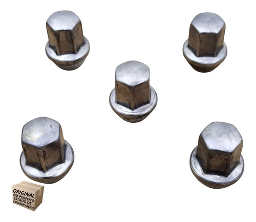 Jogo 5 Porcas Fixaçao Roda Gm Cruze 1.4 2018 - 2023 Original - Imagem 2