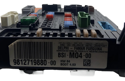 Modulo Bsi Citroen C3 Aircross 2013-2019 9812719880-00 Bsi - Imagem 3