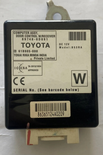 Modulo Controle Portas Toyota Etios 1.5 2015 Manual