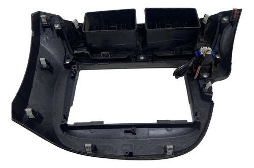 Moldura Central Rádio Do Painel Original Honda New Fit Cinza - Imagem 3