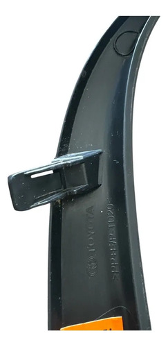 Moldura Esquerda Parachoque Diant. Toyota Yaris 2023 S/ Furo Preto - Imagem 3
