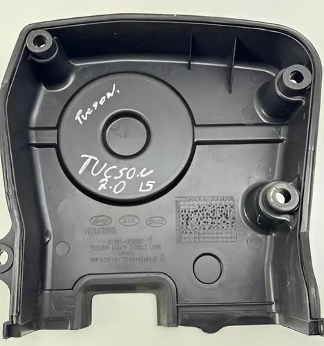 Capa Correia Superior Motor Hyundai Tucson 2.0 2008 A 2016 ( Preto - Imagem 2