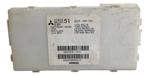Módulo Controle Etacs Mitsubishi L200 Triton 8637a751 Orig