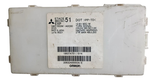 Módulo Controle Etacs Mitsubishi L200 Triton 8637a751 Orig - Imagem 11