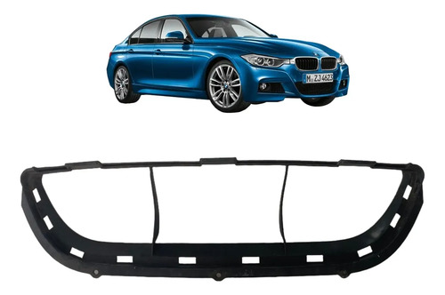 Grade Inferior Parachoque M Sport Bmw 320i 2009 2012 Oem Preto Fosco