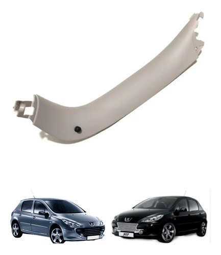 Acabamento Lado Direita Tampa Porta Mala Peugeot 307 2006/12 Cinza