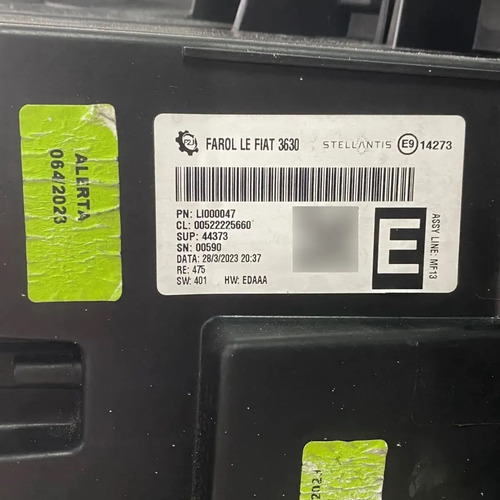 Farol Dianteiro Esquerdo Fiat Pulse 2022 2025 Oem Esquerdo/motorista - Imagem 10