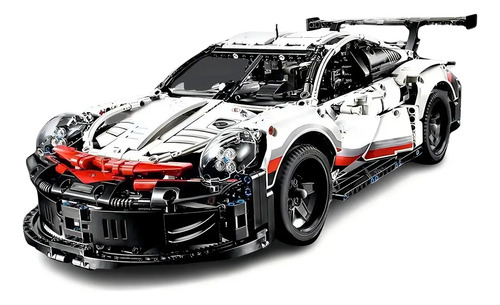 Carro Porsche 911 Rsr Blocos De Montar 1580 Peças Brinquedo Para Crianças E Adultos