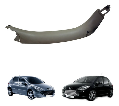 Acabamento Esquerdo Porta Malas Peugeot 307 9636901577 Branco