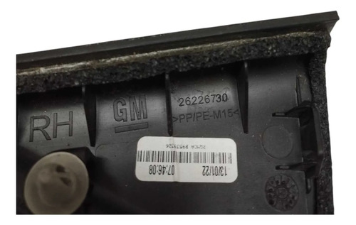 Acabamento Int Porta Tras Dir Gm Tracker 2022 Cod 26226730 Preto - Imagem 5