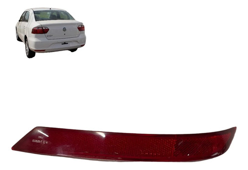 Refletor Olho De Gato Traseiro Vw Voyage G7 2018 2022 Oem Le Vermelho